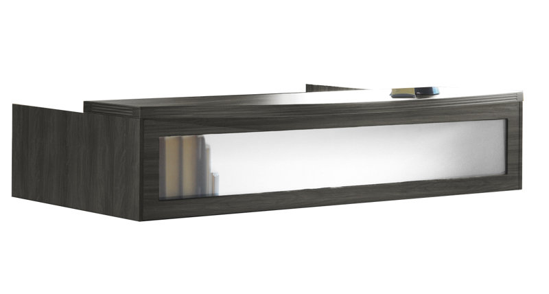 Aberdeen U-Shape Reception Desk, Gray Steel