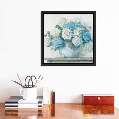 " Blue Hydrangea Cottage Crop " by Carol Rowan