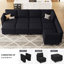 Nairoby Corduroy Large L Shaped Sofa Modular Sectional Sofa Storage Couch Convertible Soft Cushioned Sofa Bed Sleeper For Livingroom-1829447942