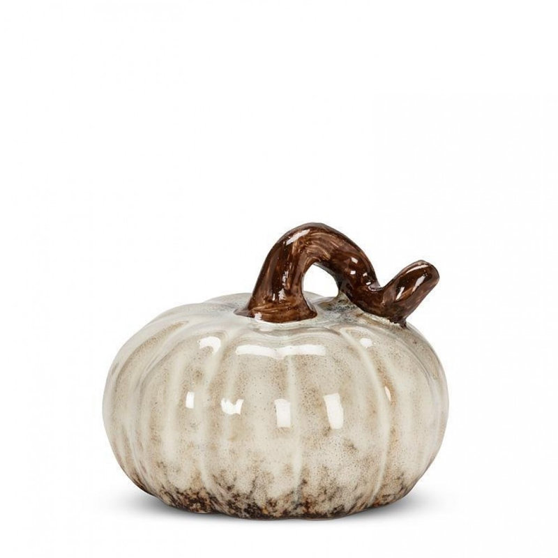 Mini figurine citrouille ivoire