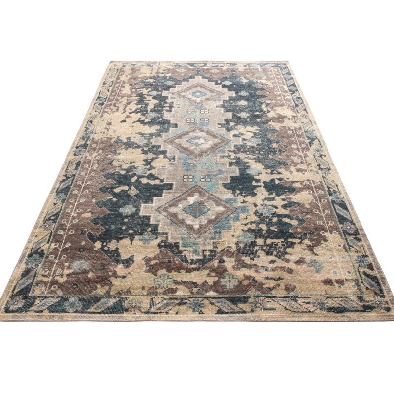 Distressed Homage Handmade Kilim Wool Geometric Area Rug, Rectangle 15' x 24'
