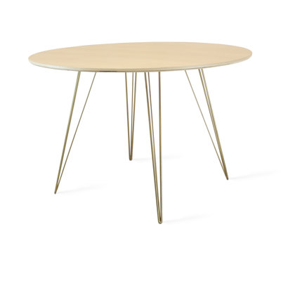 Williams Round Metal Base Dining Table