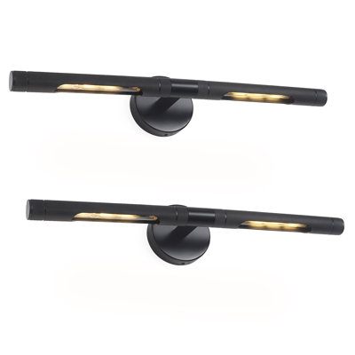 23.62" Dimmable 2 - Light Wall Sconce 360°Rotatable Picture Light Fixture (Including Bulbs) (Set Of 2)