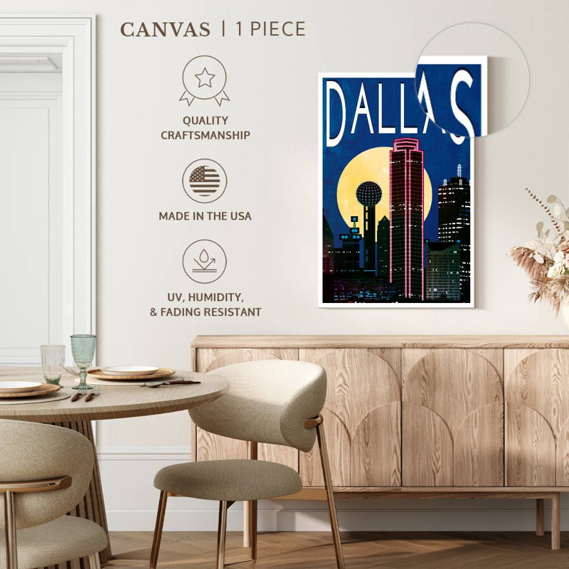 Dallas Night Glow, H 48 po x l 32 po
