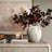 Vintage Mutli-Color Gray and White Terracotta 11-Inch Round Amphora Vase with Handles-317410981
