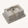 18"X12" White Ceramic Rectangular Undermount Bathroom Sink With Overflow