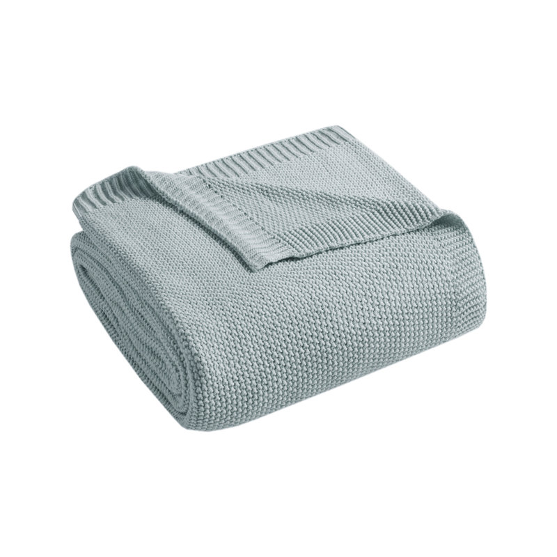 Couverture pour lit très légère Bree, Très grand, Bleu clair