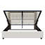 EU Double/King Ottoman Bed With Bookcase Headboard, Storage Frame With LED Lights & Wireless Charging, White & Oak Effect-544472610