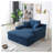 64''x46'' Chaise Lounge Chair Indoor, Oversized Upholstered Sofa Bed, Sleeper Couch Reading Chairs Fluffy Plush Faux Fur Cloud Sofas Couches for Living Room-116264485