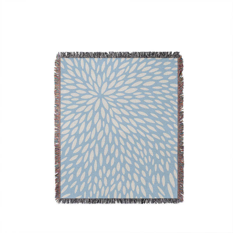 Jeté en coton Addy, Sky, 50x60