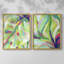 «Bright Tropical Abstraction I», reproduction encadrée de qualité supérieure - prête à être accrochée - aucun clou requis - aucun clou requis-43766653-43766652