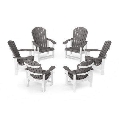 Heritage Upright Adirondack Chairs Set Of 6