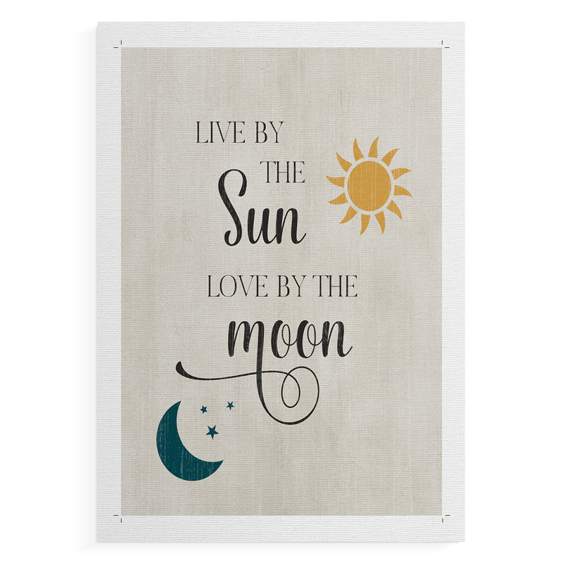 Soleil et lune - impression sur toile seulement - non encadrée, H 36 po x l 24 po