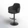 Shofner Swivel Upholstered Adjustable Height Counter Stool with Metal Frame