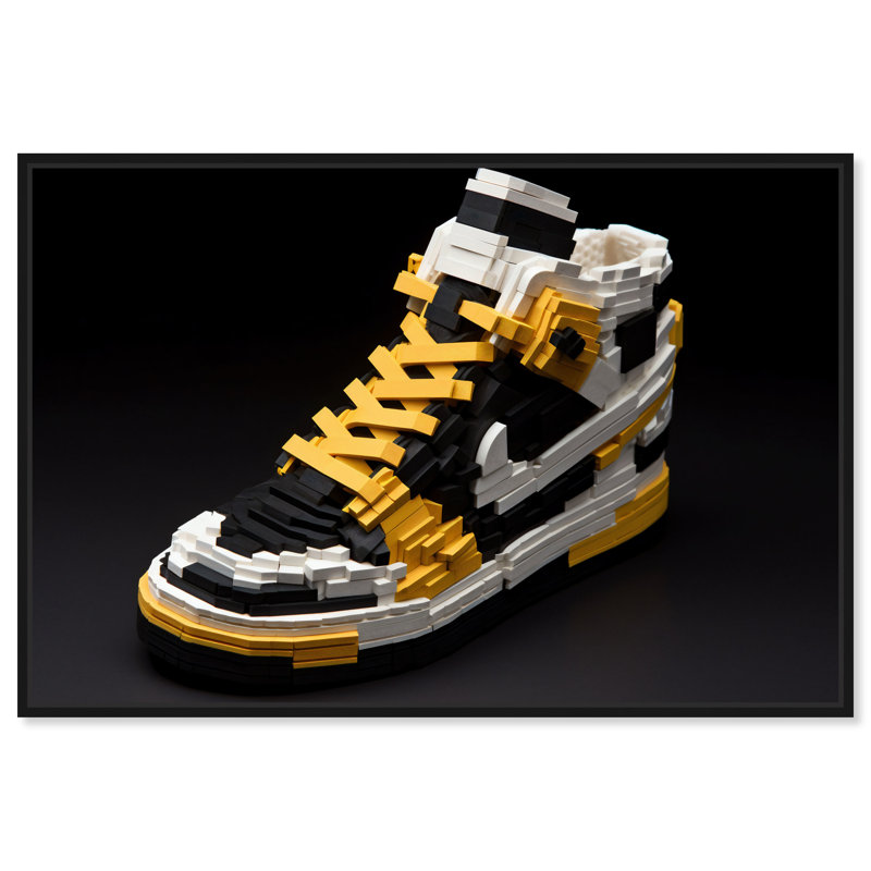 Sneaker Notoriart, 1 pièce, galerie noire, H 17 po x l 25 po, Cadre noir