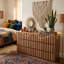 Commode 3 tiroirs - Commode en bois cannelé très large 31,29 po-1223502396