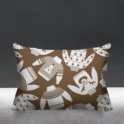 Outdoor Reversible Throw Pillow