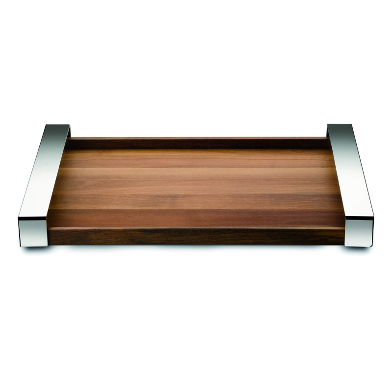 Sushic Wood Decorative Tray, 7.86" H x 11.75" W x 7.86" D