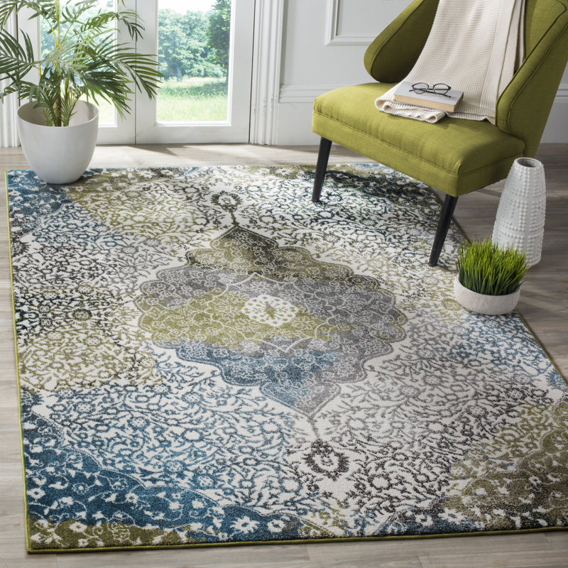 Wymore Damask Area Rug, Rectangle 160 x 229 cm