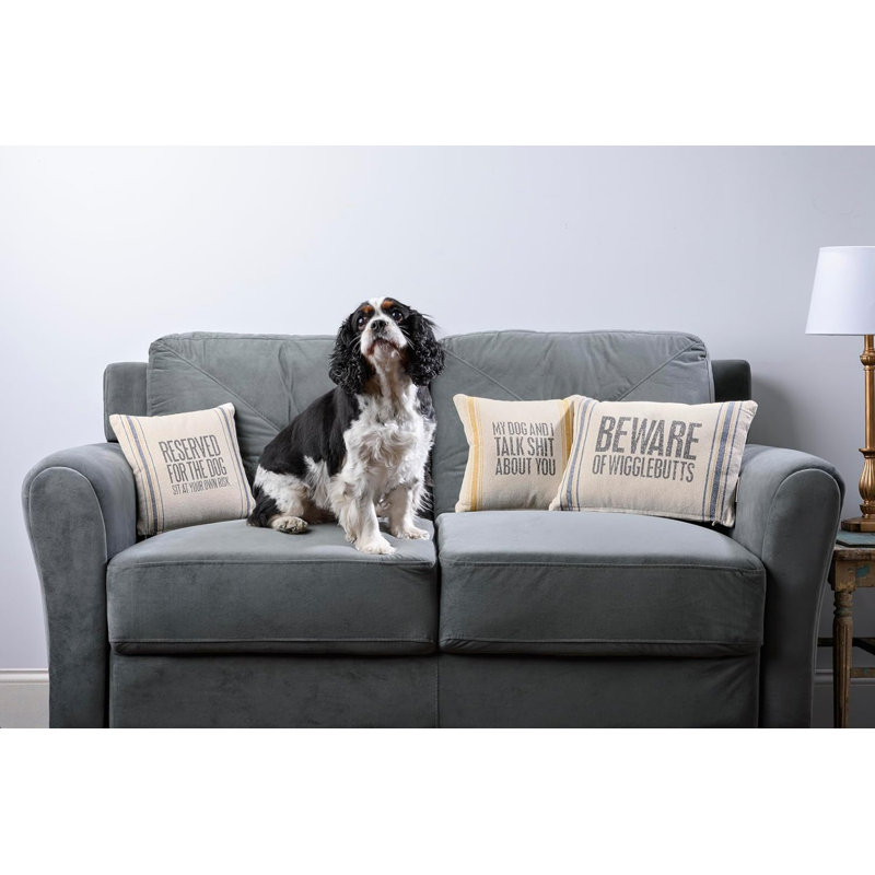 Primitives by Kathy Reserved For The Dog Pillow - 10" x 10"
