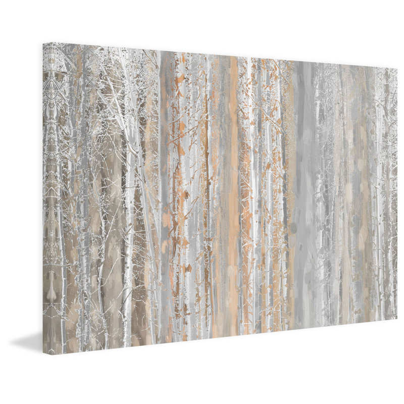 «Aspen Forest 1» par Art Collective, reproduction sur toile tendue sur bois, H 12 po x l 18 po x 1,5 po