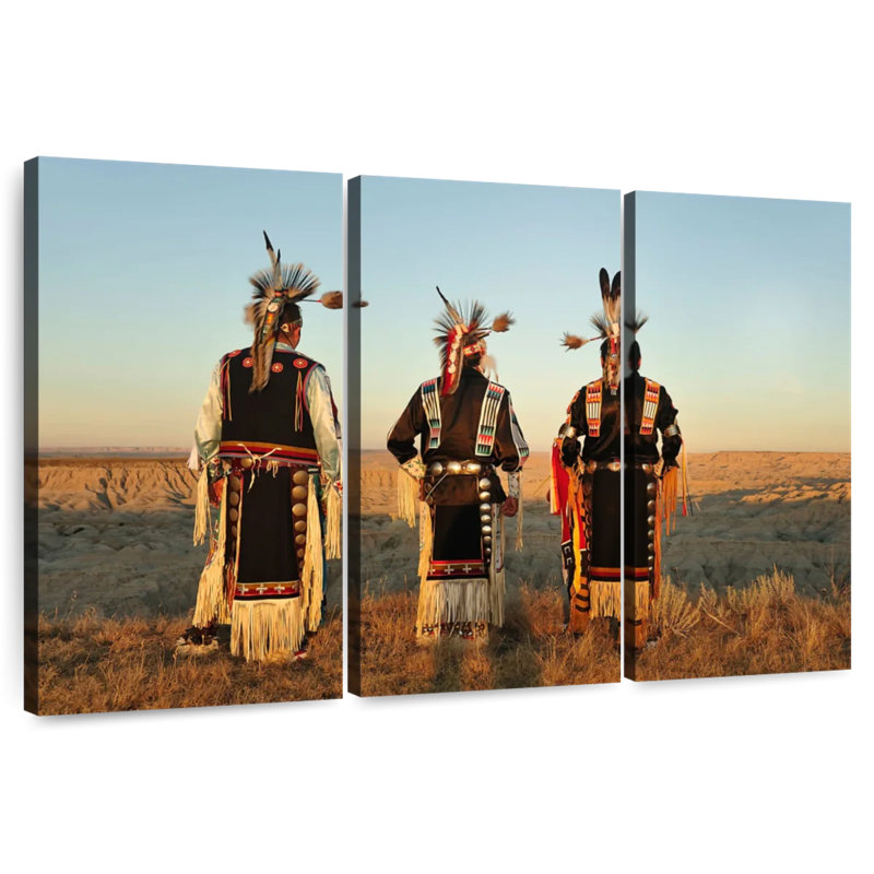 Indiens Lelar Lakota du Dakota du Sud, H 48 po x l 74 po