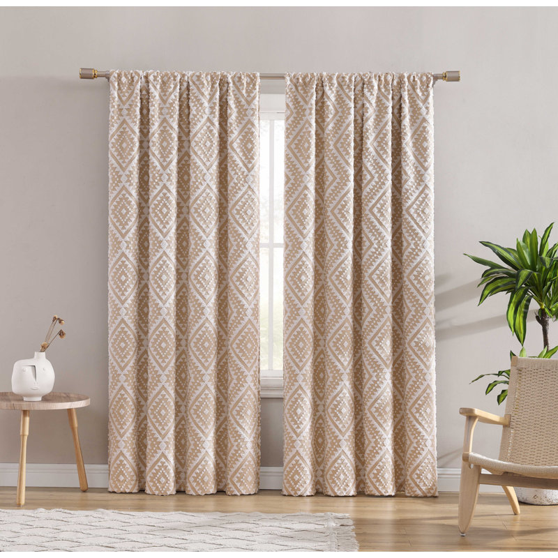 Panneau de fenêtre simple occultant avec passe-tringle Swift Home, Beige, L 54 po x L 63 po