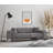 Nikel Premium 3-Seat Sofa-Bed, Light Grey, 88.6 x 36.2 x 29.9 inches | Sturdy Beech Wood Frame & Chipboard | 100% Polyester Fabric, Turnable Back Mechanism, Dry-Cleanable | Comfortable Seating with 28 DNS Foam-1966382