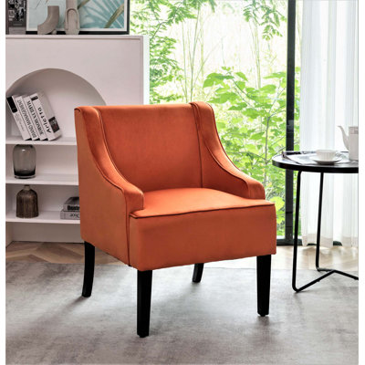 Chaise d'appoint rembourrée polyvalente avec structure en bois massif et ressorts en mousse
