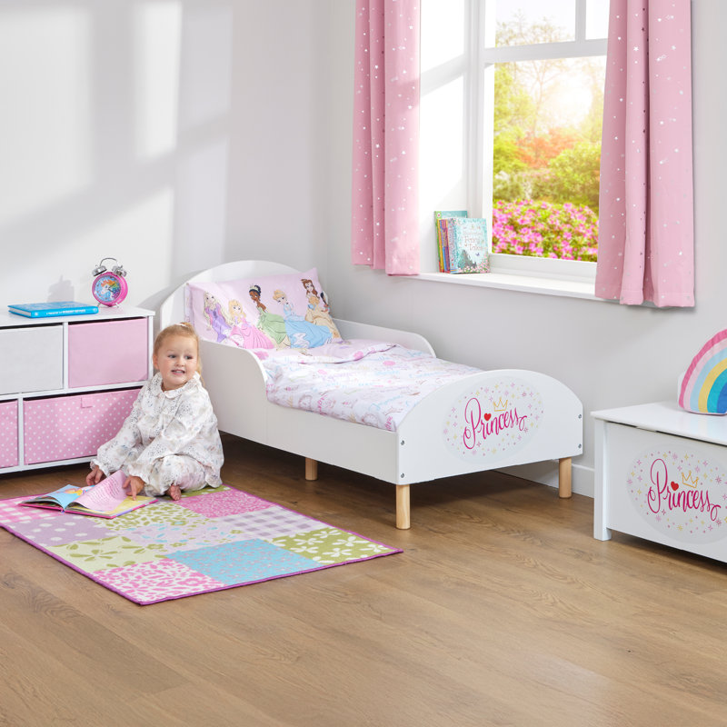 Kids White Toddler Bed – Princess