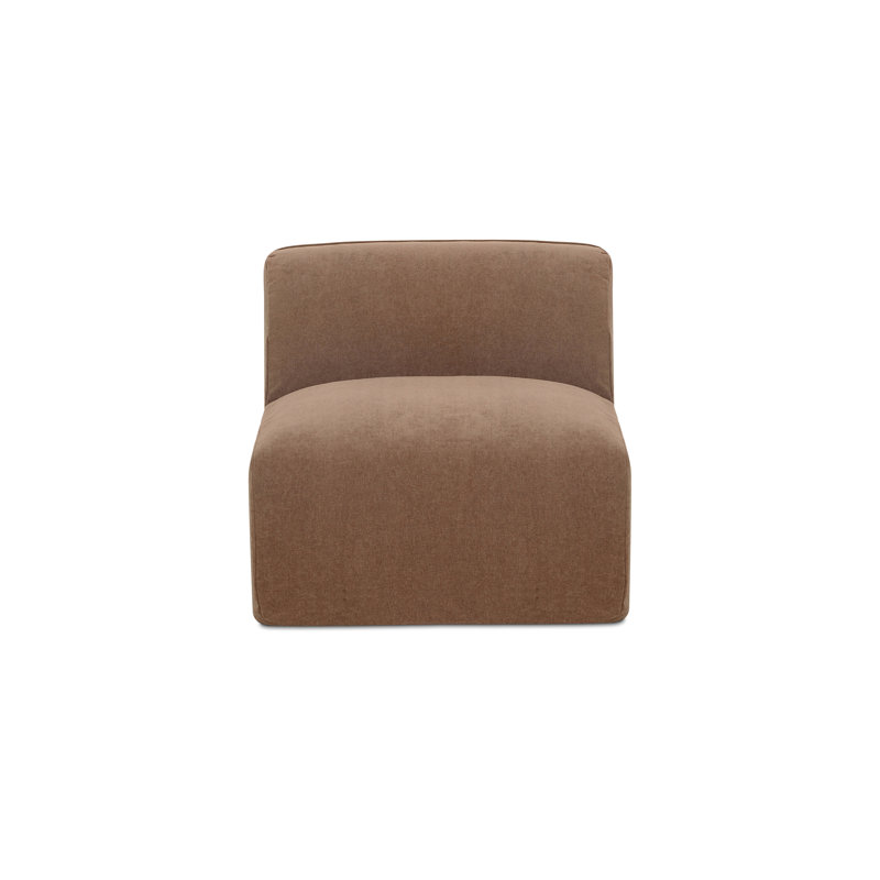 Fauteuil de chambre rembourré Wilde, Latte Loft, toile