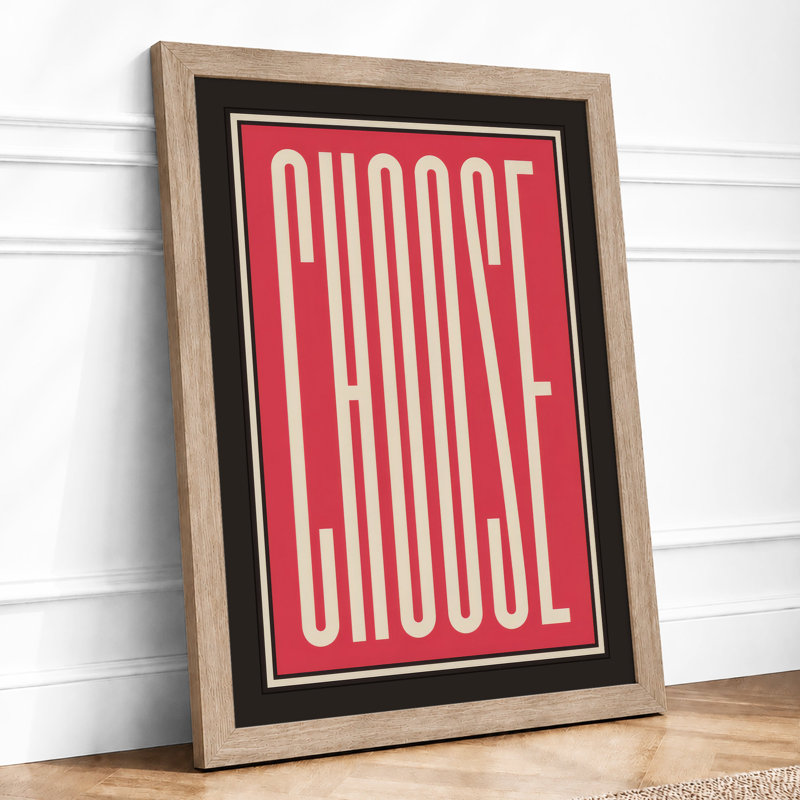 Choose Art Deco - Print, A1 - 84.1 x 59.4 cm, Oak