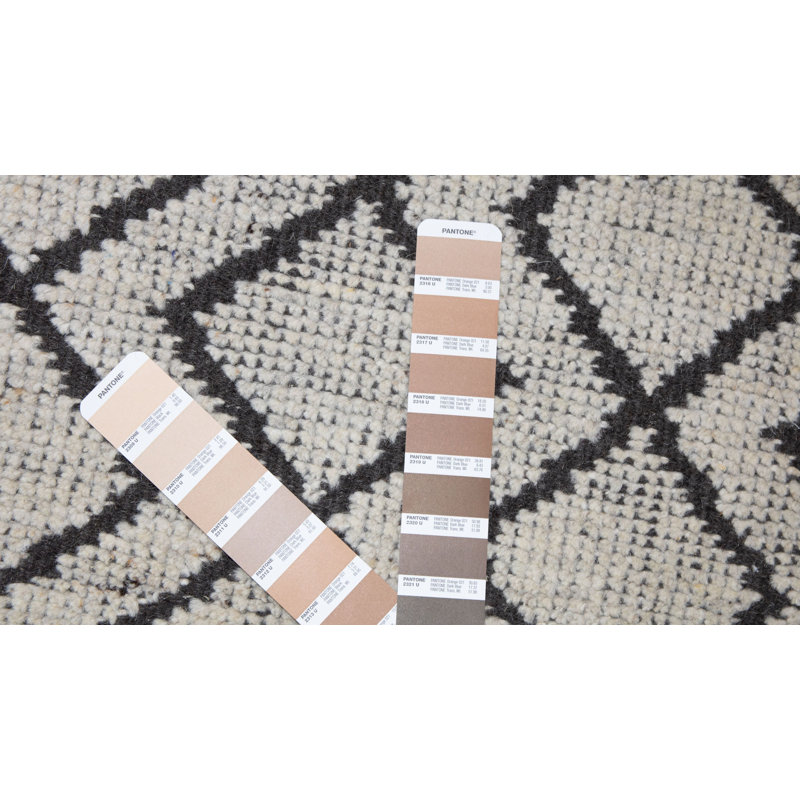 Hand Knotted Chevron Area Rug