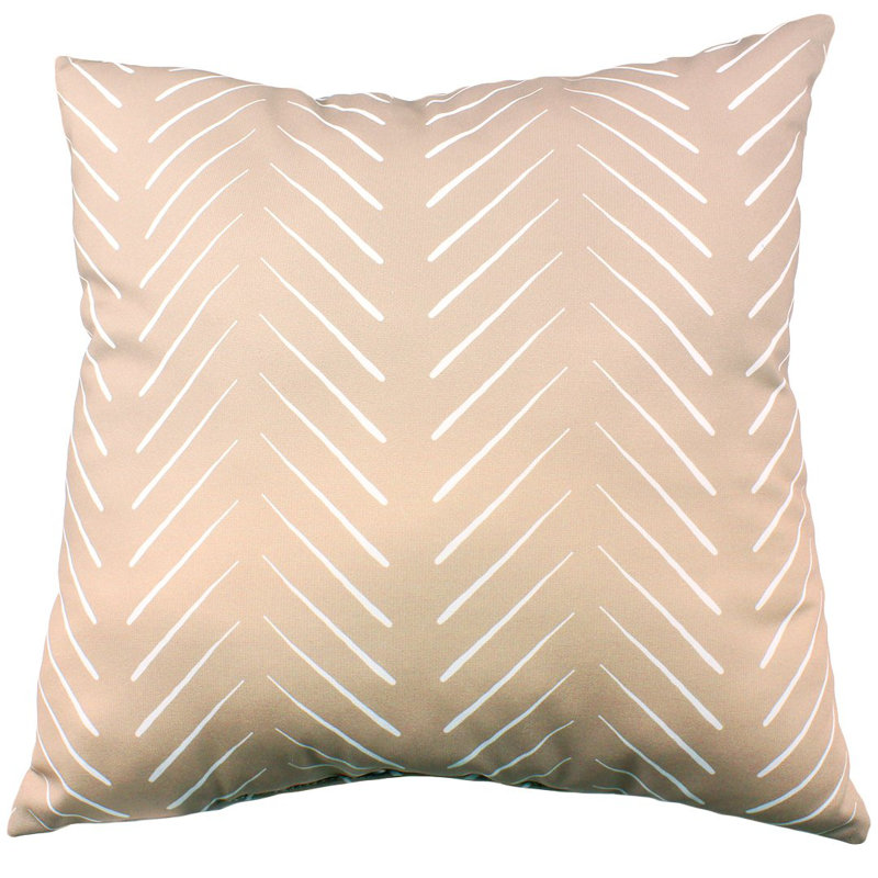 15 Coussin à double face 15 Colonnes Chevron, Taupe