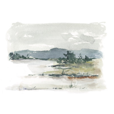 " Overcast Lake Study II " by Ethan Harper Painting Print
