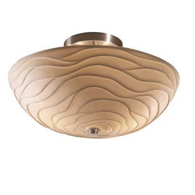 Shaughan 14" Simple Bowl Semi Flush Mount