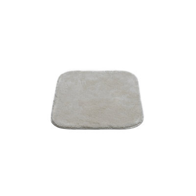 Tapis de bain antibactérien, blanc os, 19,7 po x 22,4 po | 100% polyamide, velours de 0,5 po de hauteur, 1,1 lb | Dessous antidérapant, lavable à la machine à 86 ° F | Doux, durable et élégant pour votre décor de salle de bain