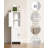 White Corner Toilet Paper Storage Cabinet With Adjustable Shelves