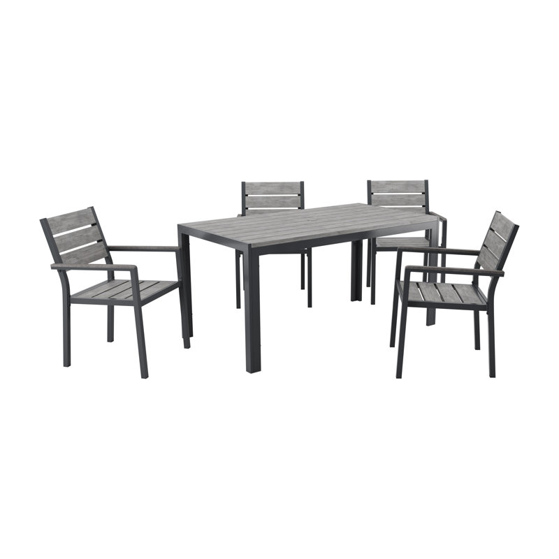 Ensemble repas pour 4 personnes Ellenton, H 29,25 po x L 59 po x l 31,5 po