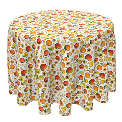 Round Cotton Twill Tablecloth
