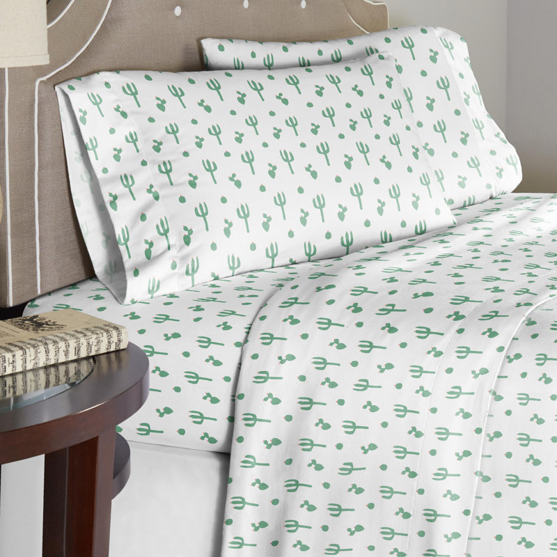 Ensemble de housse de couette en flanelle de coton, Housse de couette double / grand et 2 taies décor