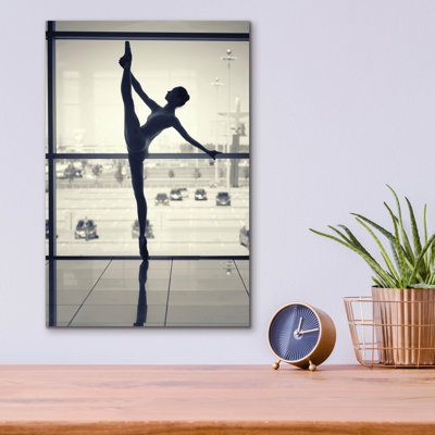 Red Barrel Studio® 'Ballet Dancer Silhouette' by Design Fabrikken Acrylic Glass Wall Art