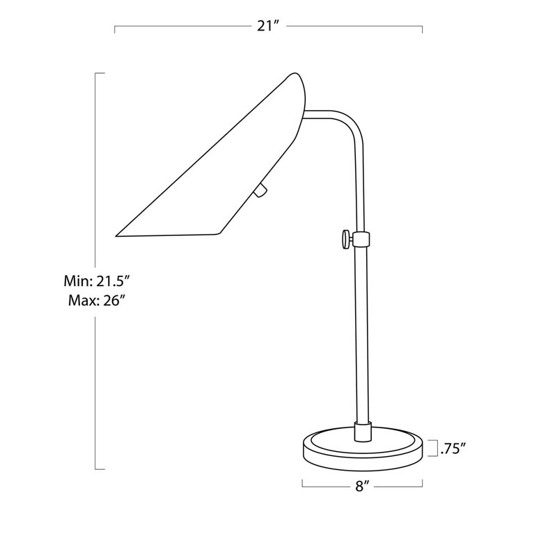 Vest Table Lamp, Black