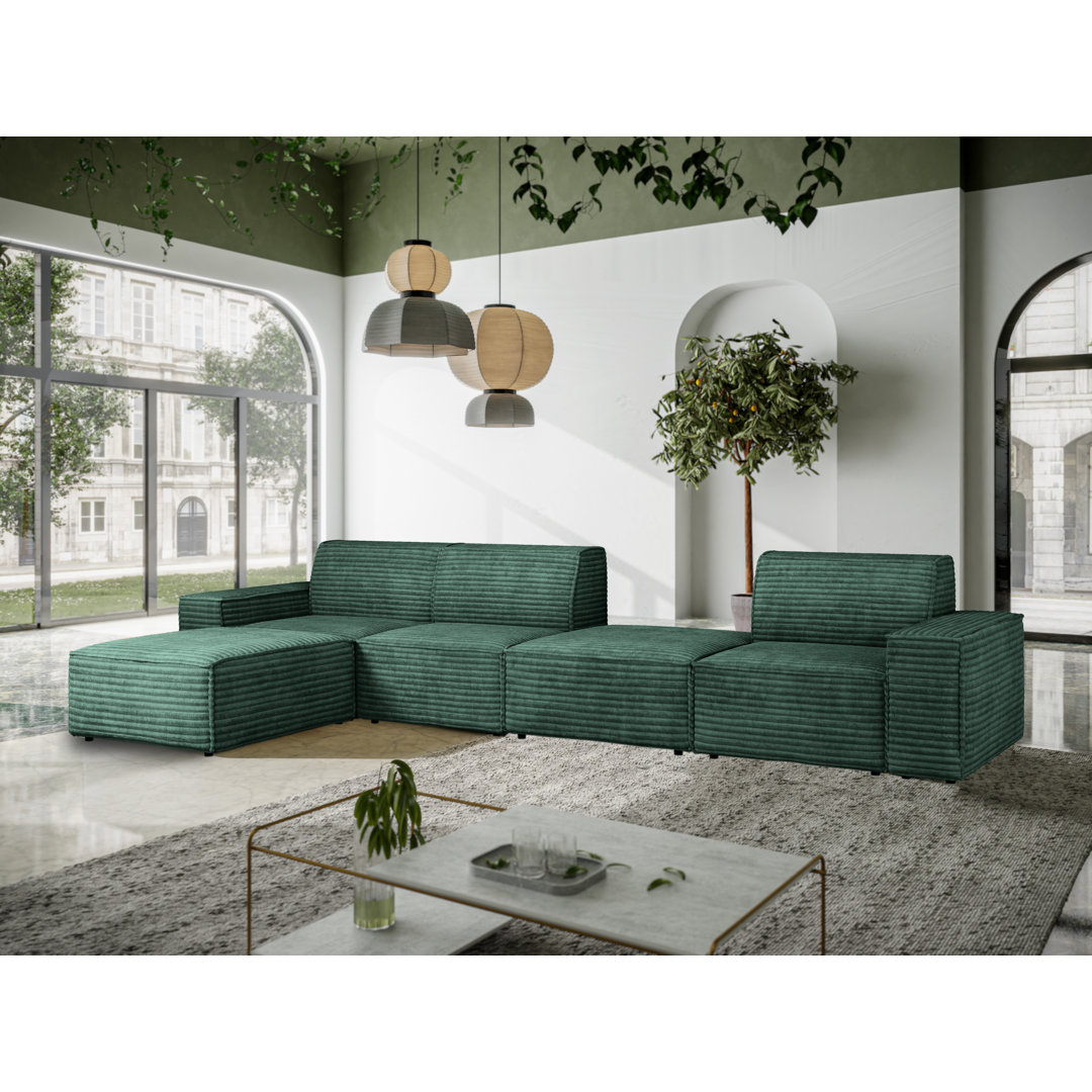 Modulares Ecksofa Matinoula aus Kord