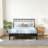 Indigo Spindle Platform Bed with Bamboo and Metal Support-121357668-121357671