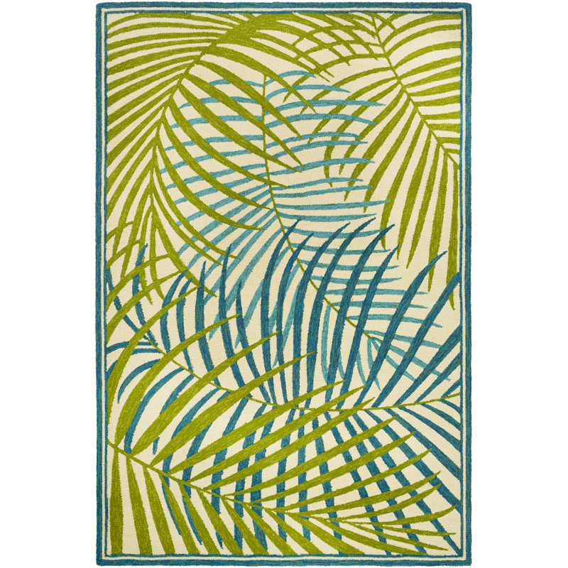 Acxel Floral Indoor / Outdoor Rug, Rectangle 5' x 8'