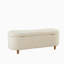 Boucle Flip Top Storage Bench Cream See Below