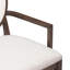 Fauteuil Goeffrey, brun foncé et beige