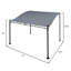 Blumfeldt Allure 0.5m x 2m Metal Pergola-32928263