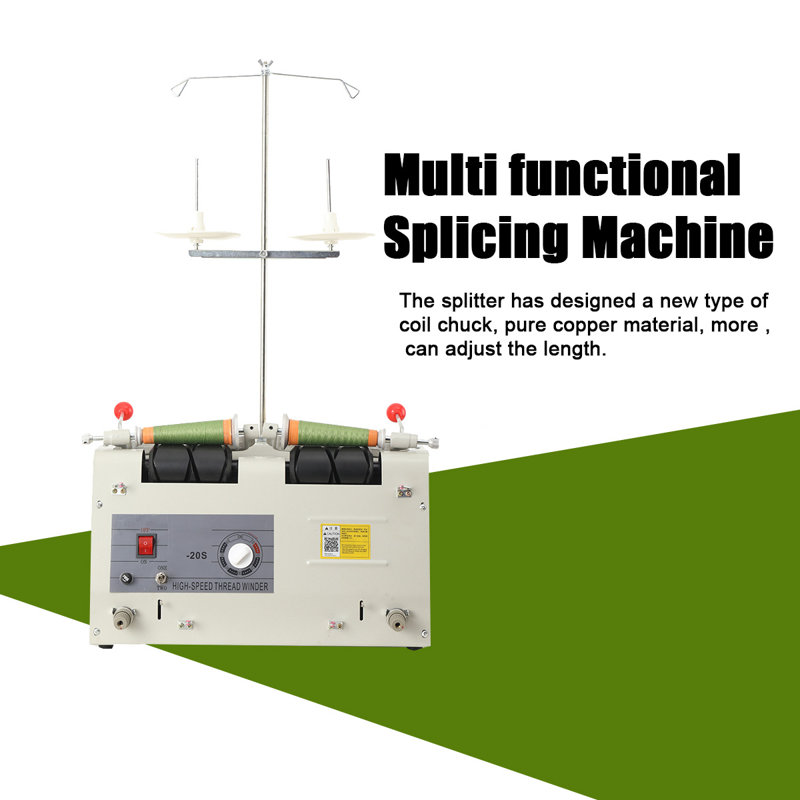 Automatic Threading Machine Auto Splitter With Timer Embroidery Thread Large And Small Double-headed Coil Winding Machine For Brother, Babylock, Singer, Janome